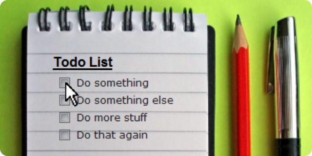 todo list